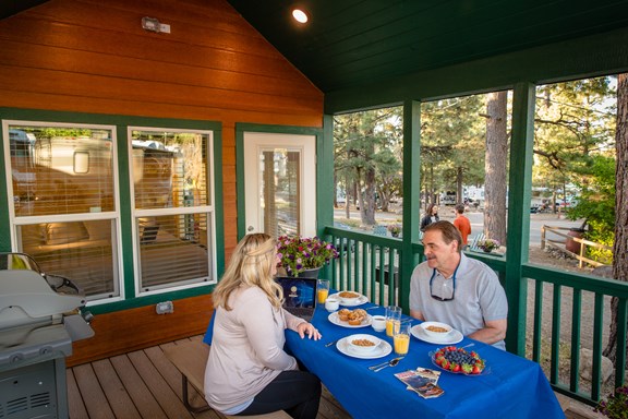 Breakfast Outdoors on Your Private Deck