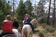 Horseback riding at the nearby Red Canyon Photo