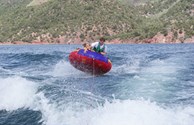 Tubing on the lake!