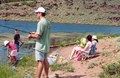 Fishing at Browne Lake