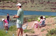 Fishing at Browne Lake