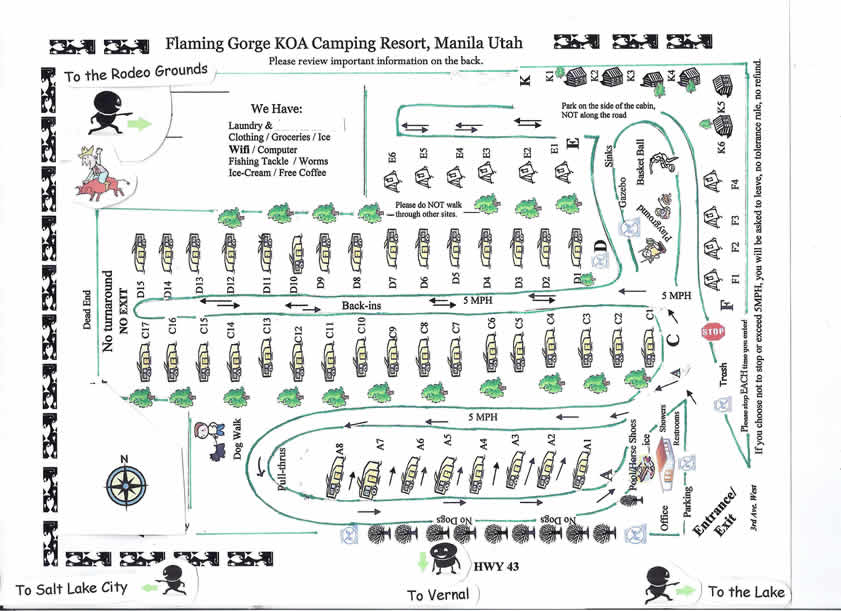 Activities, attractions and events for the Flaming / Manila KOA RV Park in Utah