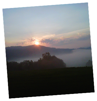 Sunrise over Flatwoods, WV
