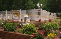Flower Garden and Handicap Ramp @ Pool