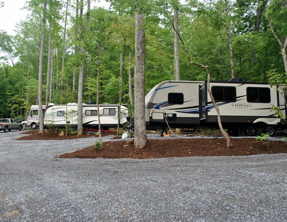 Row of Campers
