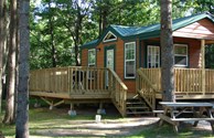 Camp in comfort in our new Deluxe Cabin!