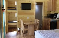 Nice & cozy in our Deluxe Cabin!