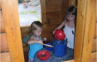 Playing in the Kids Kabin