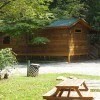 View to the cabins