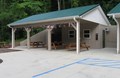 Pool side pavilion
