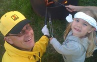 Father's Day wiener roast.