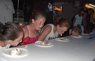 Fill up at the pie eating contest