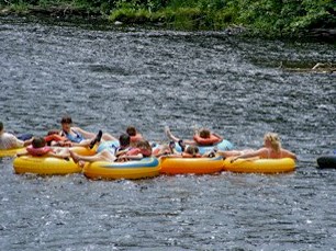 Tubing and Canoeing on the River*