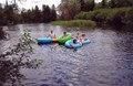 Tubing on the river
