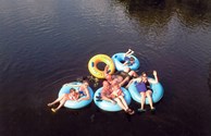 Family fun on the river