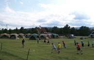 Tents set up, time to play
