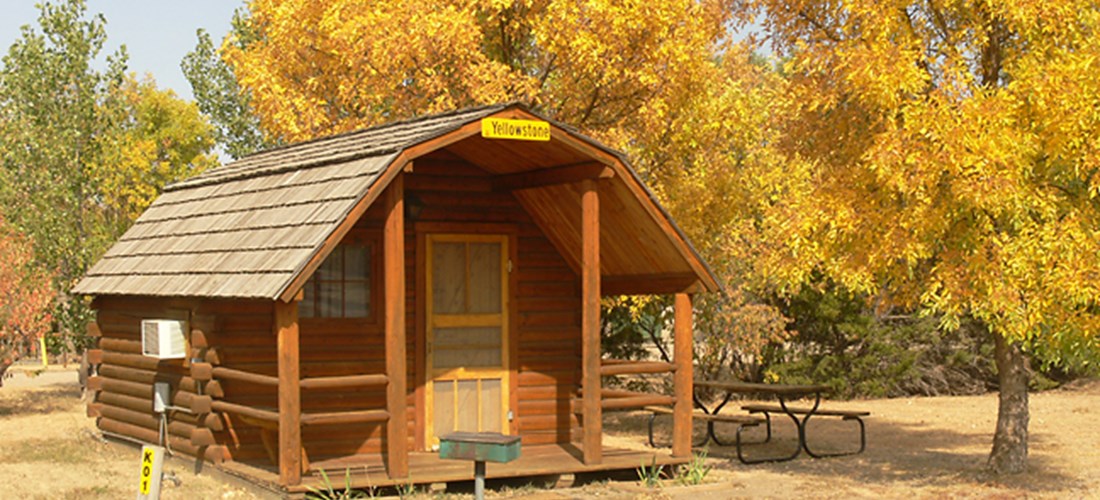 Our one room camping cabins