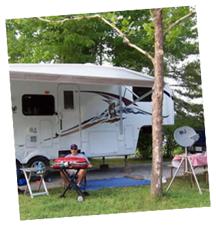 Enjoying a Campsite Cookout