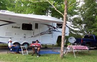 Enjoying a Campsite Cookout