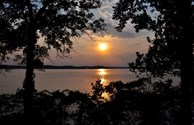 sunset on lake barkley