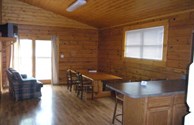 three bedroom log cabin interior