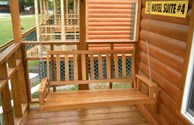 swing on koa suite porch