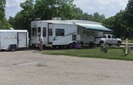 Pull thru with Camper