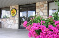 Entrance with Bougainvillea