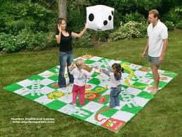 Giant Checkers and Oversized Snakes and Ladders