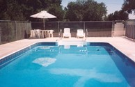 Take a dip in our crystal clear pool on our hot summer days!