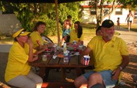 Owners Ronnie and Merry and friends