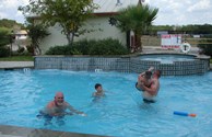 Playing in the pool