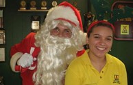 Santa comes to visit each July