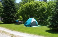 Tent site located right on the river