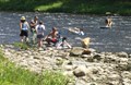 Family fun in the river ...
