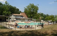 Jump in our 56,000 gallon Pool