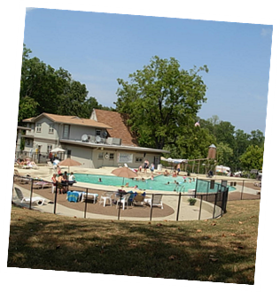 Jump in our 56,000 gallon Pool