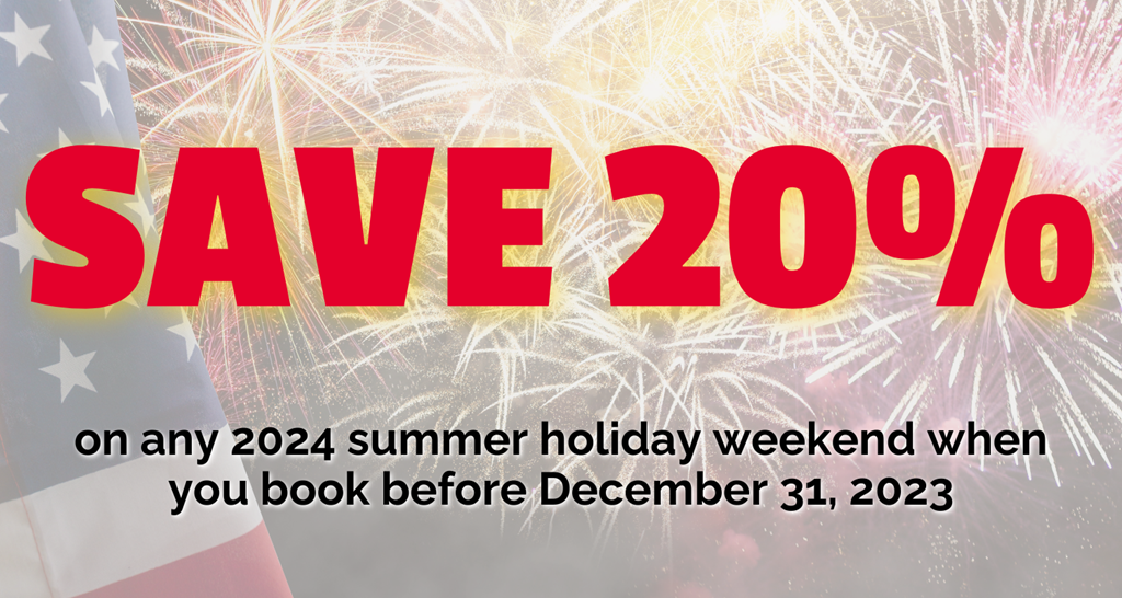 Save 20% Off Your Entire Stay - Book by December 31st