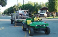 Having fun on a Hay Ride