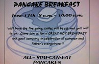 Fathers Day Breakfast / Flyer - Menu