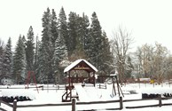 Playground in the winter
