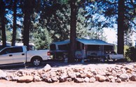 Overlook the campground on 13