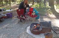 K9's Enjoy Campfire