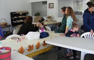 Line up for face painting