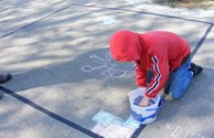 Sidewalk art