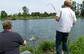 Fishing in our stocked pond!