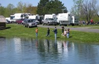 Fishing at the Grand Island KOA