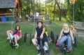 Finley Kids enjoying the KOA Banana Bikes