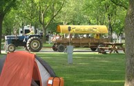 Catch a ride around the Campground