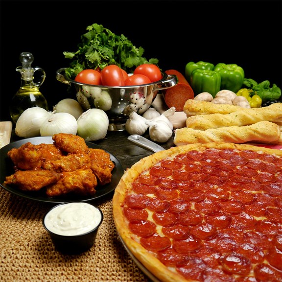 DELIVERED TO YOUR SITE- Pizza, Pasta, and Broasted Chicken